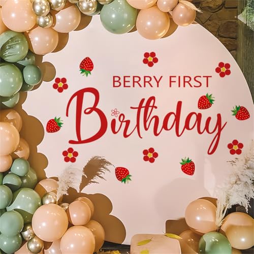 Vinilo decorativo Berry para primer cumpleaños miniatura 3