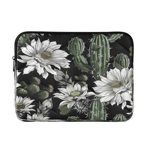 Funda para laptop 13-14 pulgadas impermeable con diseño cactus
