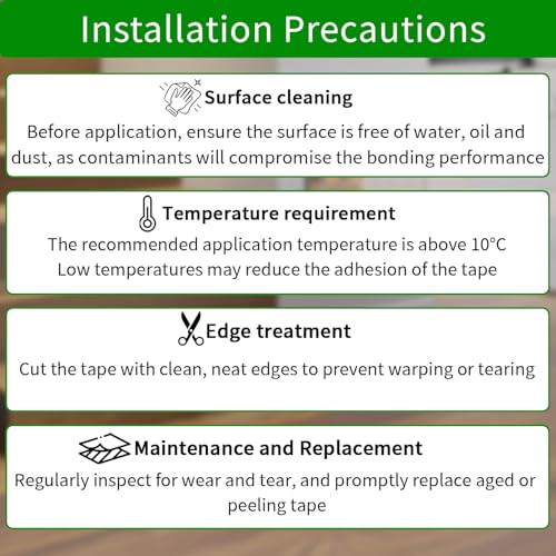Image of Glow in Dark Anti Slip Tape, 4 inch x35FT Heavy Duty Waterproof Safety Grip Tape for Stairs, Pool, Bathroom - Black & Glow Stripe Indoor /Outdoor Multi-Purpose Traction Tape