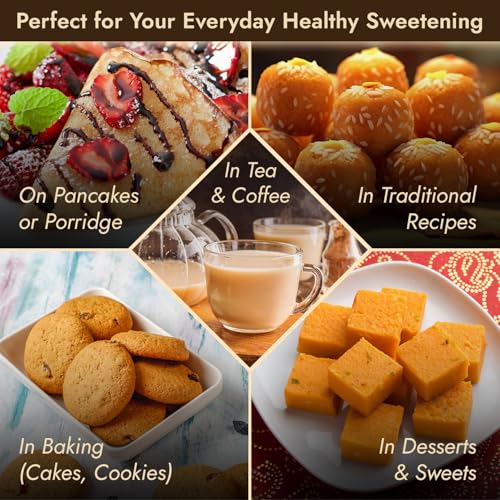 Image of NutriOrg Organic Jaggery Powder 3.5 kg(Pack of 5 * 700) | Certified USDA Approved | Organic | No Added Preservatives & Artificial colour |