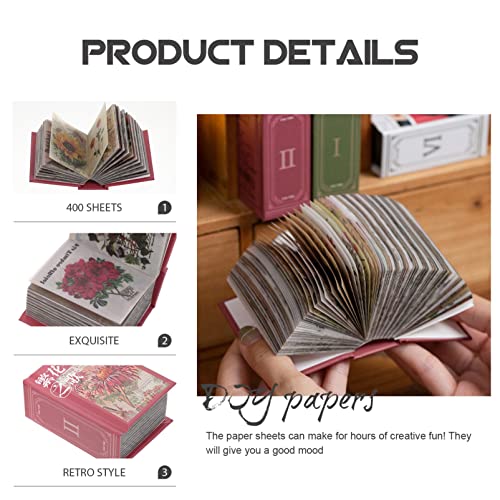 EXCEART 1 Livro DIY Documentos de fundo Retro Manual DIY Documentos de diário Supplies