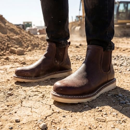 Image of SUREWAY Men's 6 Inch Slip On Chelsea Work Boots