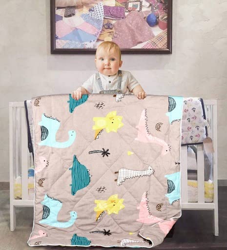 VAS COLLECTIONS Babies & Kids Super Soft Polyester All Season Reversible Comforter | Blanket (200 GSM) (0-8 Years) (Size: 60
