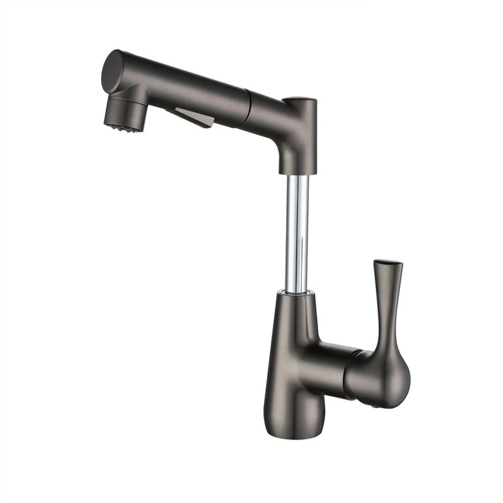 Robinet de lavabo extractible en laiton avec 3 modes de jet d'eau - 8
