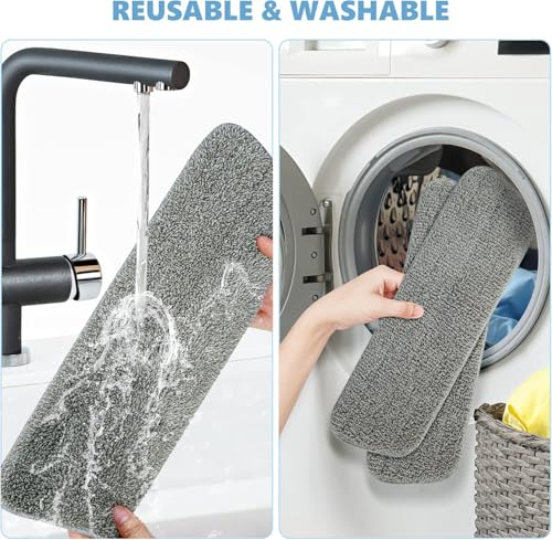 Wischmopp mit Sprühfunktion Bodenwischer mit Sprühfunktion Wischmopp mit 3 Waschbaren...