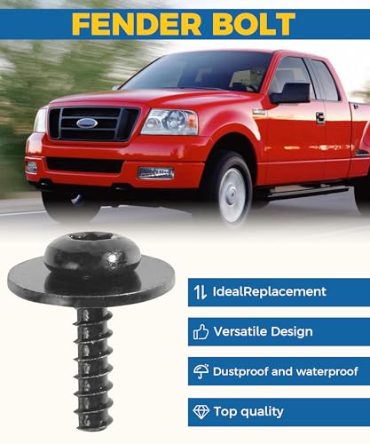 Image of 20PCS Splash Shield Screws,Fender Screws,Car Accessories Engine Splash Shield Bolts,Engine Splash Shield Screw,Fender Liner Splashs Shields Bolt Screw,Compatible with Most Car Models