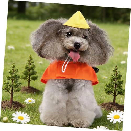 Disfraz para perro Levemolo estilo ingeniero XL naranja miniatura 5