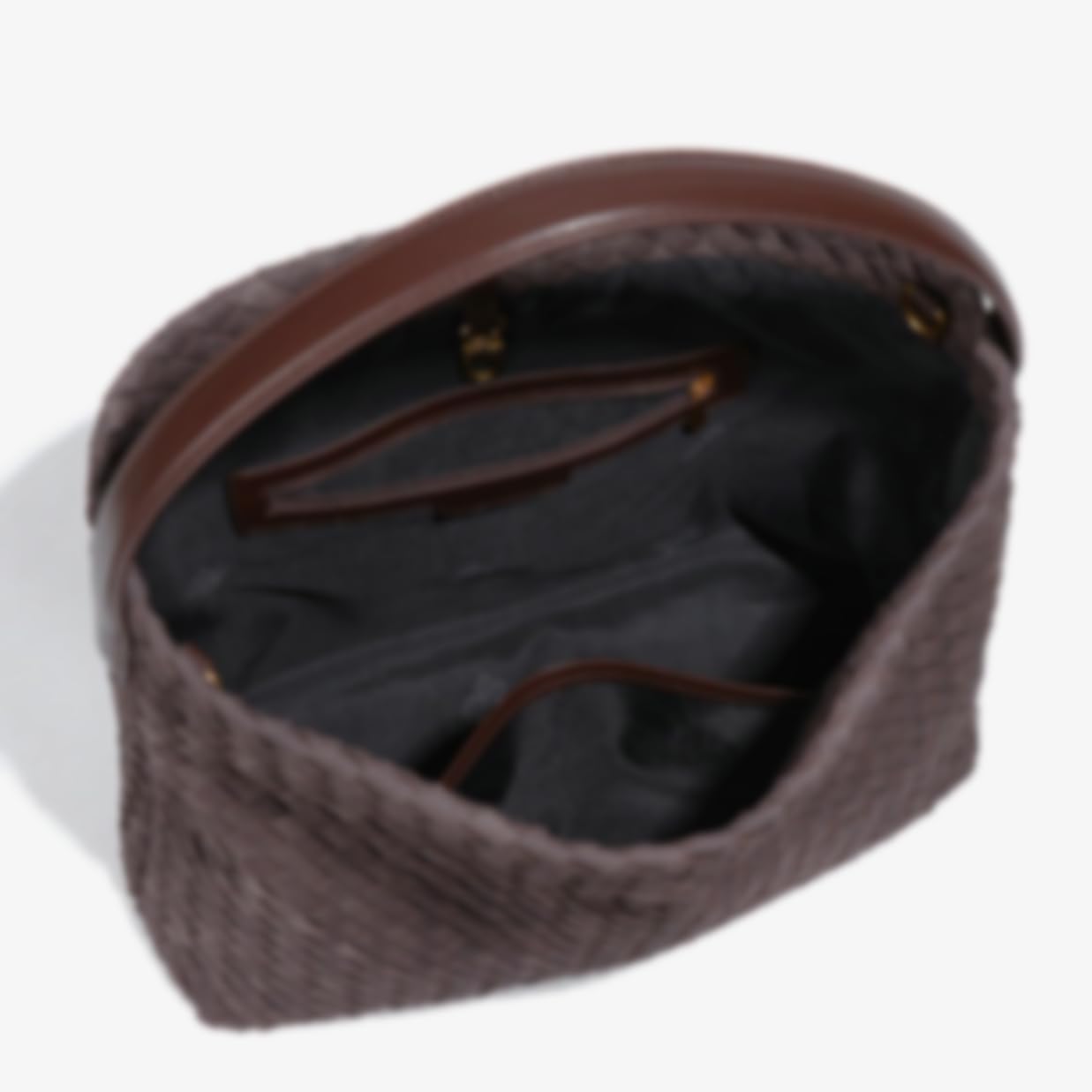 Slouchy Hobo-Tasche aus Wildleder, gewebt, für Damen, trendige Wildleder-Geldbörse, Crossbody, halbmondförmig, Schultertasche mit Tragegriff oben