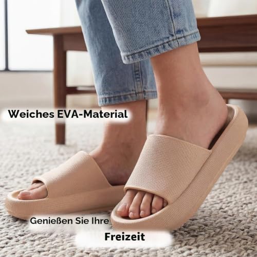 Donpapa Badeschuhe Damen Herren Original Badeschlappen Cloudyzzz Slides – Ansicht 5