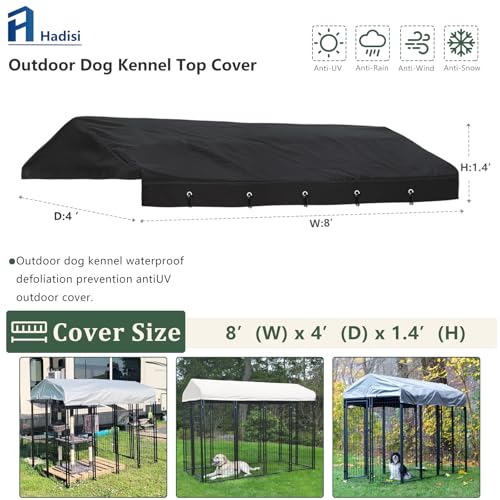 Hadisi Capas superiores de substituição para canil ao ar livre à prova de vento anti-UV 2,3 m D x 1,