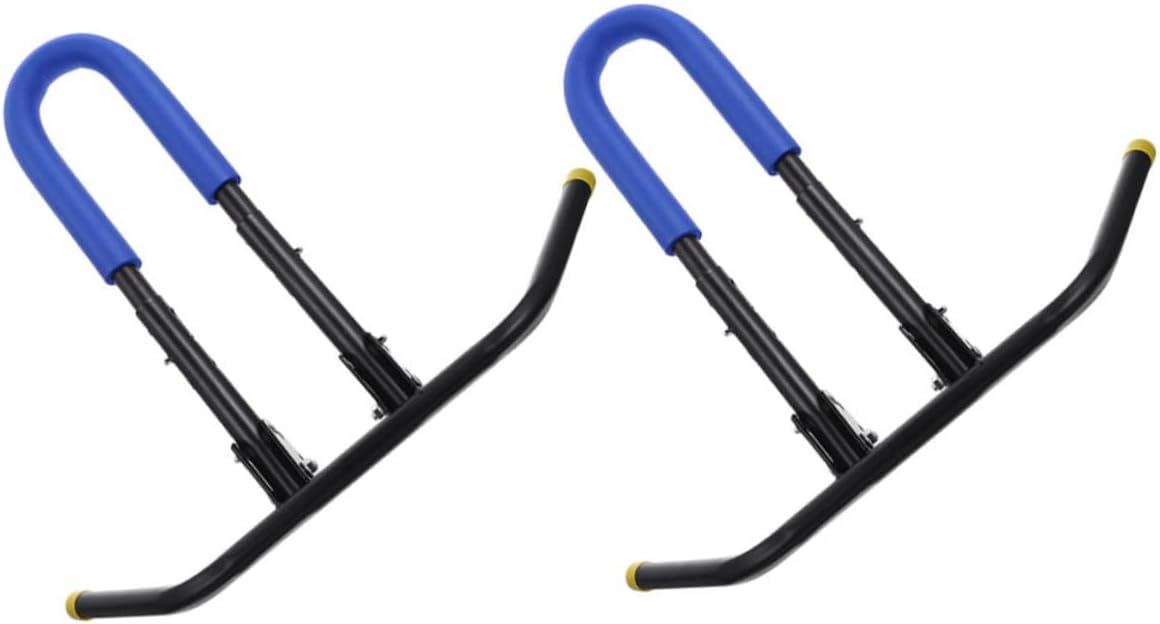 Alipis 2pcs Adjustable Balance Bike Kickstand Support Rack for Boys and Girls Indoor Bicycle Parking Stand Metal Bike Holder for Mountain and Road Suitable for Home Garage Storage