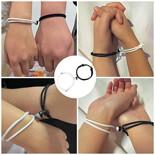 Ferier Heart Couple Bracelet Heart Mutual Attraction Matching Bracelets Lover Gifts For Women Men Boyfriend Girlfriend Best Friend #TOP4