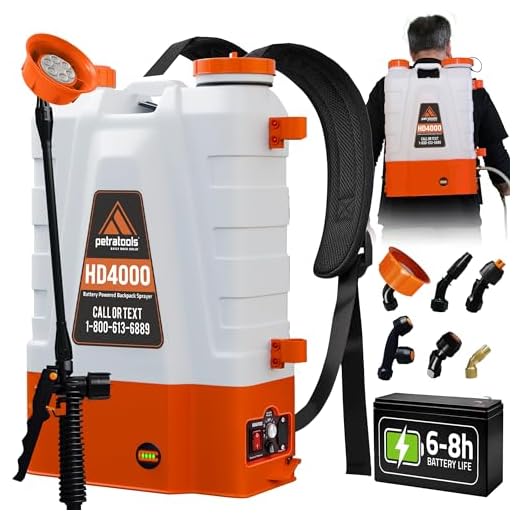 PetraTools Battery Powered Backpack Sprayer