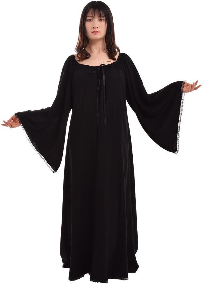 BLESSUME Medieval Wedding Dress Renaissance Pirate Faire Celtic Chemise Under Dress - Image 3