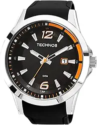 Relógio Technos, Pulseira de Silicone, Masculino Preto 2115KQB/8L