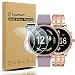 Suoman 3-Pack for Fossil Gen 5 Julianna HR Screen Protector Tempered Glass for Fossil Women Gen 5 Julianna HR Smartwatch [2.5D 9H Hardness] [Anti-Scratch]