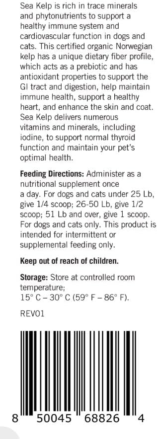 Miniatura 8 de Lots of Love - Polvo orgánico de algas marinas para perros (7 libras, 7.1 lbs), yodo para perros, soporte tiroideo para perros y gatos, suplemento