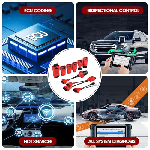 Autel MaxiSys MSOBD2KIT Non-OBDII Adapter Kit, 9PCS Connector for Diagnose OBD 1 Vehicle, OE-Compliant Connectors, Support Autel Scanner MK808S MK900 MX900 MK808BT PRO MK900BT MP900BT MS906 PRO Ultra - Image 5