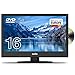 Cello C1620FS 16" (15,6" - 39,5 cm Diagonale) Full HD LED TV mit eingebautem DVD Player DVBT2 S2 Triple Tuner Neues 2021 Modell, Schwarz