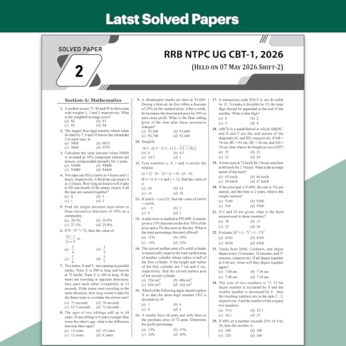 Buy PW All in One RRB NTPC Undergraduate CBT-1 and 28 RRB Pack of 2 - Image 6