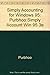 Produktbild Simply Accounting for Windows 95: Purbhoo:Simply Account Win 95 3e