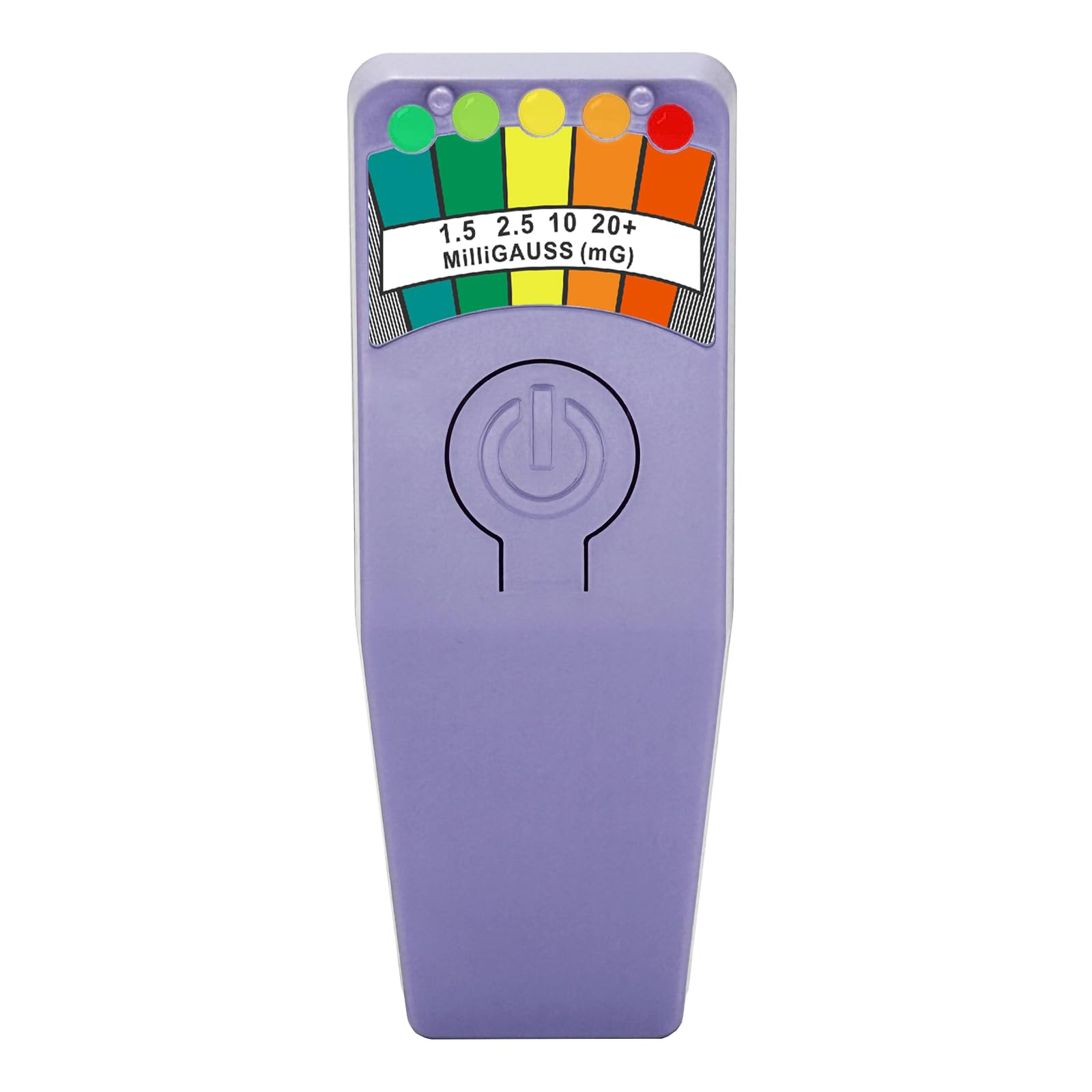 EMF Meter, Portable Electromagnetic Field EMF Reader, EMF Magnetic Field Detector, Multi Segment LED Display Ghost Hunting Paranormal Equipment Tester for 5 LED Gauss Meter, Purple