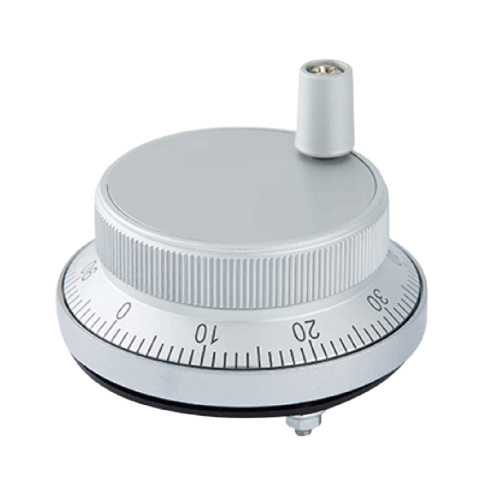 JWSEO Electronic Handwheel Pulse Generator 5V 100 Pulse Handwheel Pulse Encoder(Silver,80mm)