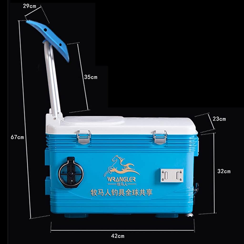 Fishing Box Multi-Functional Ultra-Light Fishing Box Fishing Tackle Box Fishing Gear Equipment Large-Capacity Fishing Box 26L (Color: White)