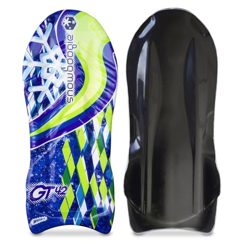 Wham-O Snowboogie - Trineos de nieve de 42 pulgadas, tabla de trineo de espuma con asas, parte inferior lisa y capa superior XPE resistente al agua para actividades al aire libre de invierno
