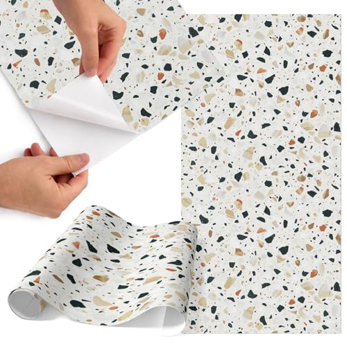 Papel Vinilo Adhesivo de Cocina para Frentes y Puertas de Armario Acabado Gres 2