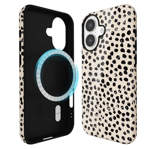 Coque de luxe iPhone 16 Plus imprimé guépard fine finition premium silicone et plastique