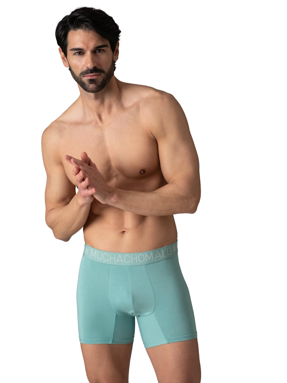 Muchachomalo Slip da uomo, biancheria intima liscia in bambù, confezione da 3 pezzi, boxer lisci e taglio classico per un maggiore comfort con elastico in vita