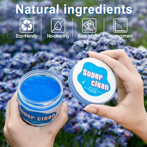 Image of UCRAVO 1 Piece Cleaning Gel for Car AC Vent Accessories Dust Keyboard Cleaner Super Clean Gel Cleaner Kit Reusable Dust Remover Multipurpose Interior Dust Cleaning | Dashboard Gap Corner Cleaner