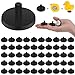 Wesiti 50 Pieces Duck Plug Rubber Duck Mount Black Plastic Rubber Duck Holder for Fixed Display Car Dashboard Bath Duck Accessories, Rubber Ducks Not Included