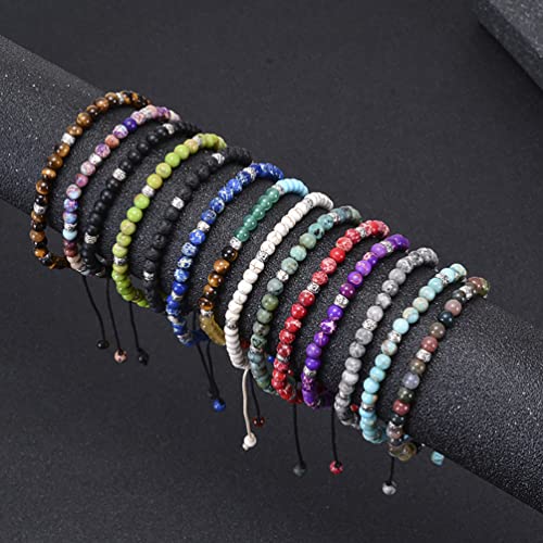 Image of Women Boho Wrap Bracelet,Handmade Natural Stone Crystal Emperor Beads Heart Bracelet, Fashion Bohemian Jewelry Gift for Women