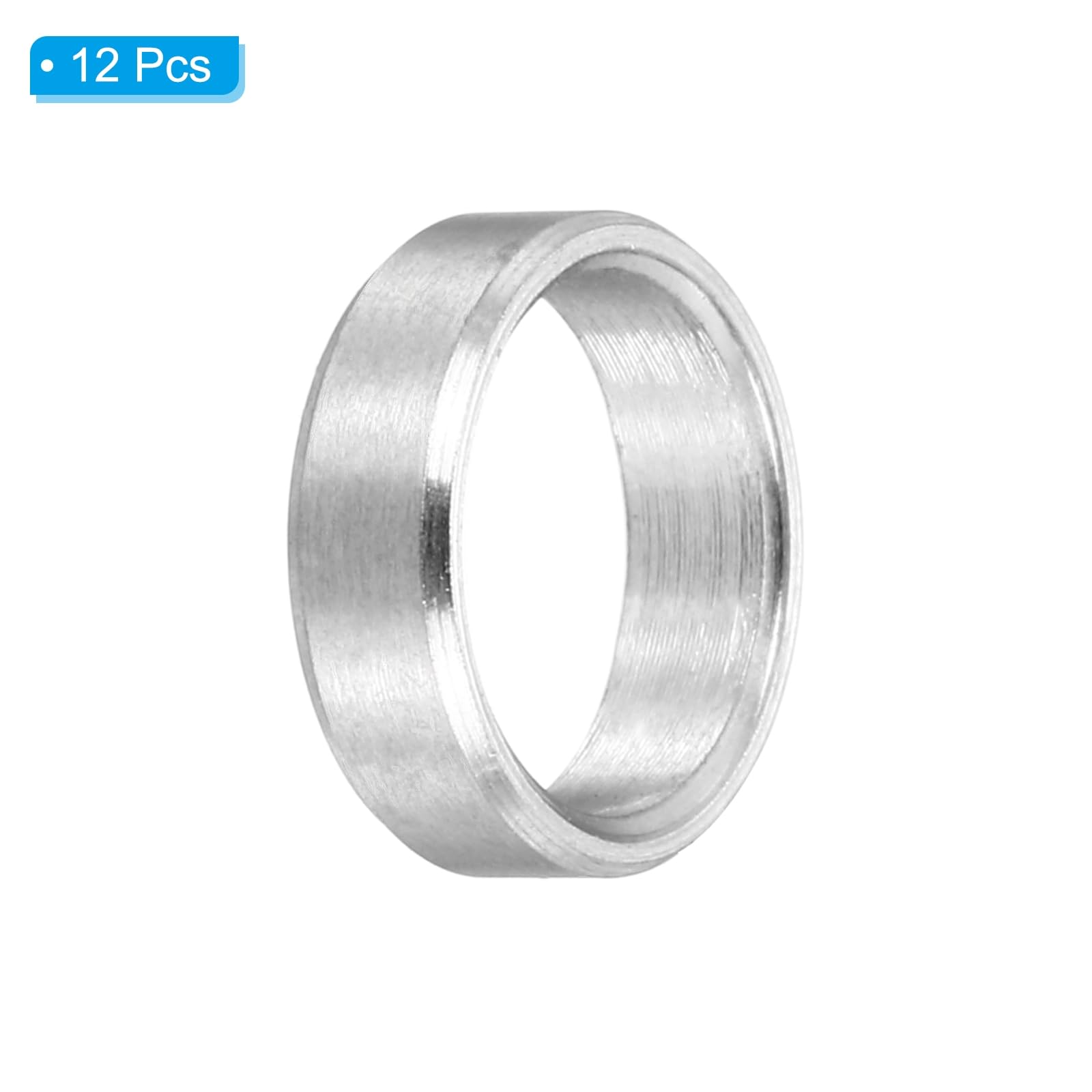 PATIKIL M8 Stainless Steel Spacers, 12Pcs Metal Spacer 8mm ID x 10mm OD x 3mm L Screw Standoff for 5/16" or M8 Screw - Image 3