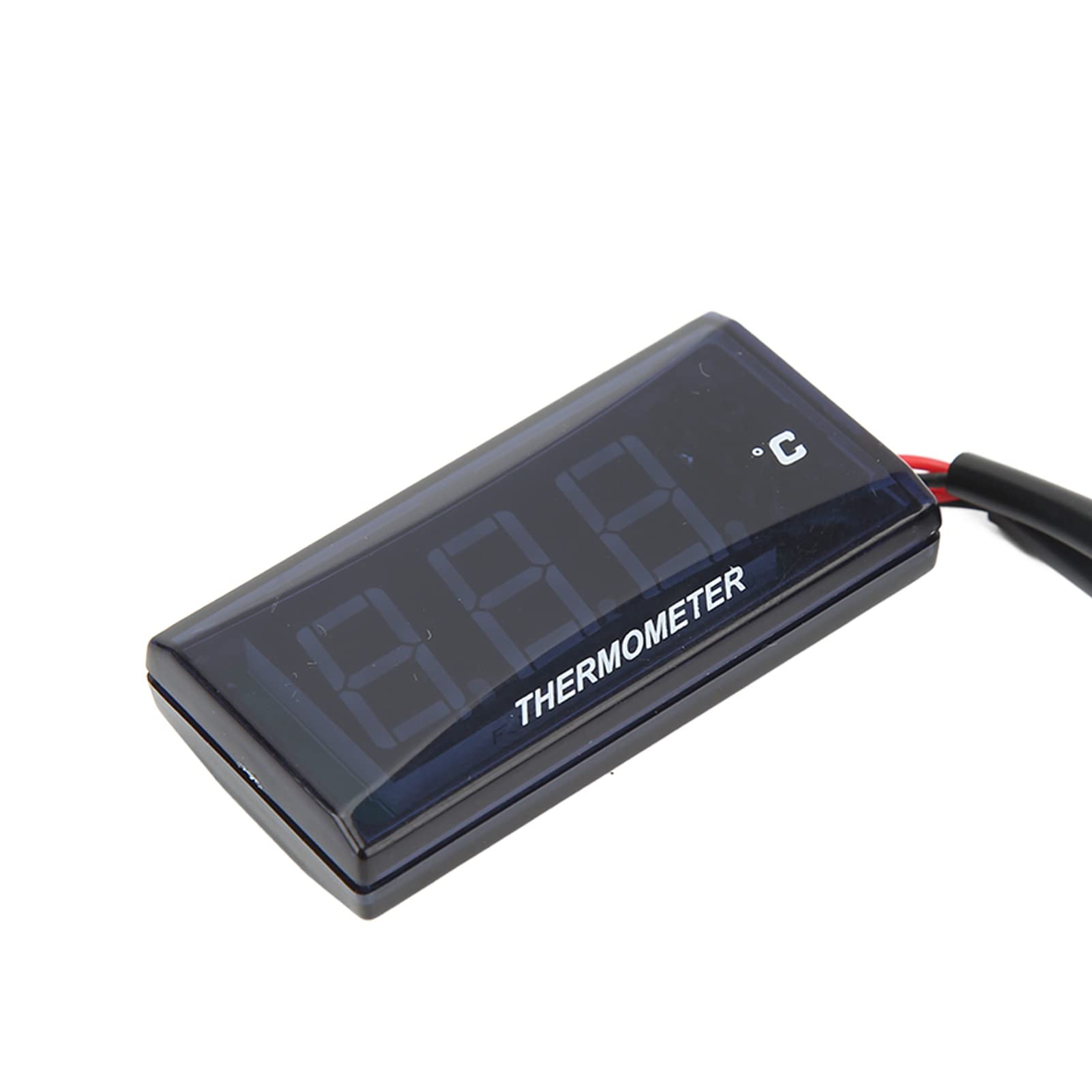 Écran LCD Universal Motorcycle DC12V Gauge de température à eau mince avec TEE 16 mm pour moto (Blaue Hintergrundbeleuchtung)