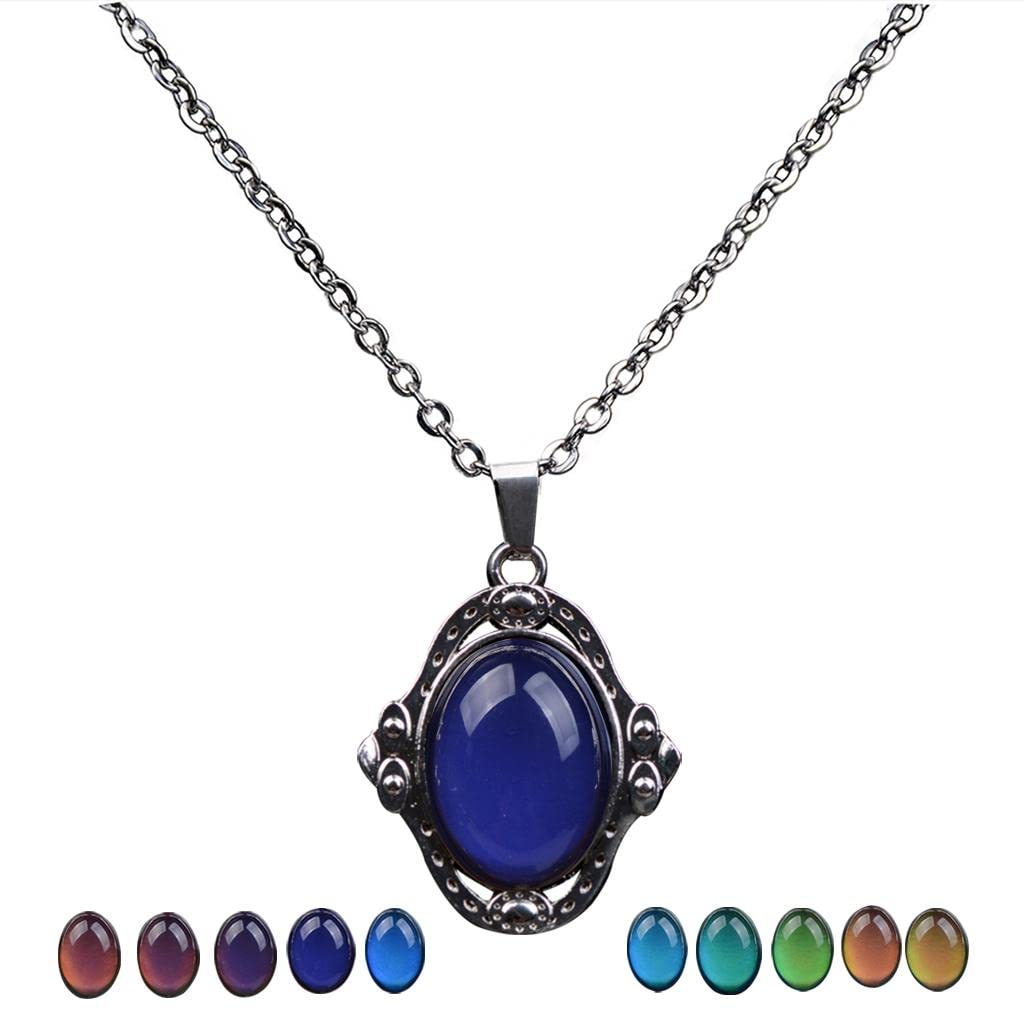 LOOM TREE® Color Change Gemstone Mood Temperature Feeling Necklace for Women Collection | Collectible figurines | Decorative figurines | Ornamental figurines | Figurines for home décor (B0CZNLRQZT) Amazon Price History, Amazon Price Tracker