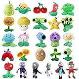 Plantas Vs Zombies Peluche 26 Unids / Lote 26 Estilos Plantas Vs Zombies Peluches Plantas Vs Zombies Peluches Rellenos Suaves Muñeca Bebé Juguete para Niños Regalos Fiesta Juguetes