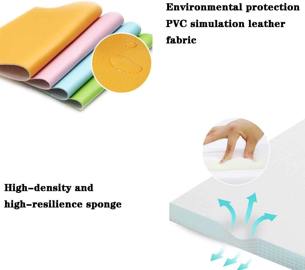 Couch Small Sofa Seats in The Bedrooms for Boys and Girls Nursery Three-Purpose Backrest Armchair Suitable for Under 4 Years Old Load-Bearing 50kg (Color : Green Size : 405500cm) (Light Blue 40*45*5