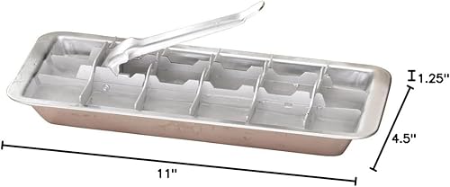 Miniatura 2 de DBROTH Bandeja de cubitos de hielo de aluminio