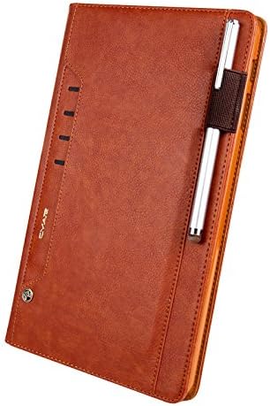 Samsung Galaxy Tab S4 10.5 SM-T830/SM-T835 Tablet Case, Luxury Book Style Premium PU Leather Case Protective Cover with Auto Wake/Sleep Feature for Galaxy Tab S4 10.5 SM-T830/SM-T835, Brown