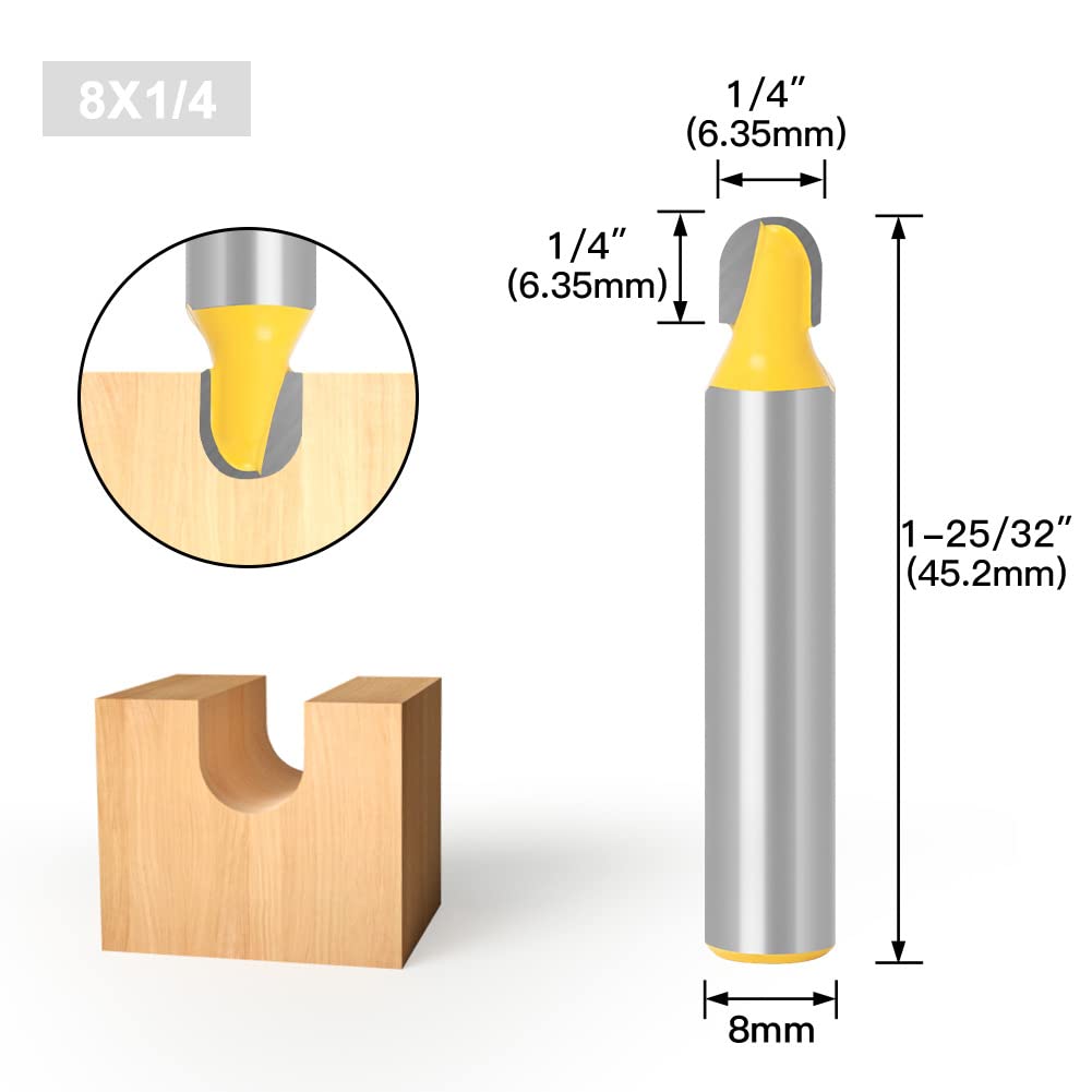 Fresa A Disco 8 Mm Per Legno - Lama In Carburo, Taglio 4 Mm, Per Scanalature E Incassi - 3