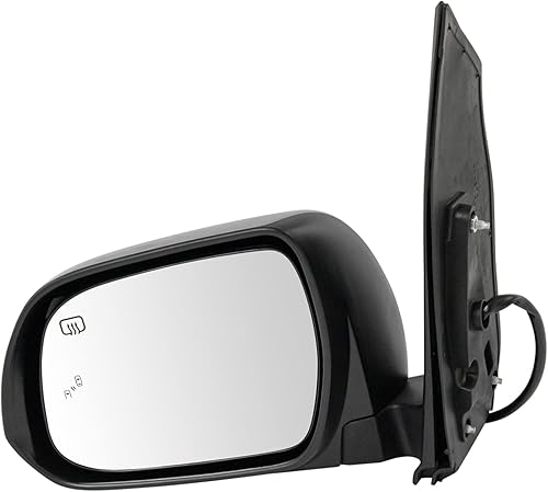 TRQ Espejo Poder Calentado LH Negro LH Izquierdo Lado Del Conductor Para Toyota Sienna