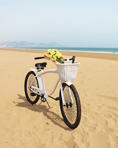 Colorbasket Adult Front Handlebar Bike Basket - White - Thumbnail 4