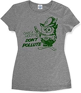 Hank Player U.S.A. Official Woodsy Owl Women's T-Shirt (M, Heather Grey)
