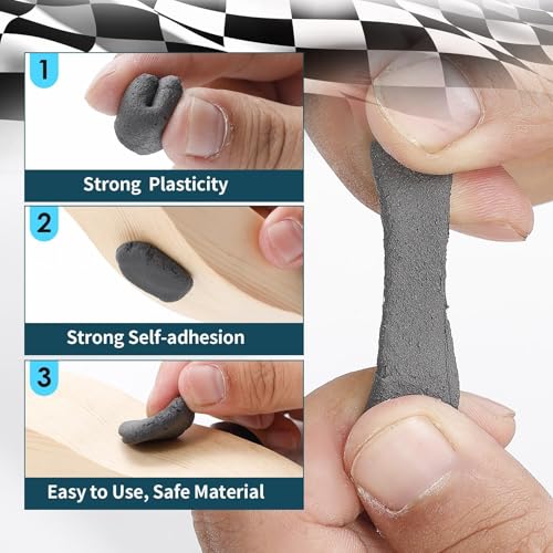 DZrudun Pinewood Car Weights Kit & Tungsten Putty-5oz Total(1oz Tungsten Weights Putty+4oz Derby Car Weights)+0.5oz Graphite Lubricant-Less Friction,No Drill All-in-One Derby Weights Kit for Max Speed by DZrudun - Image 4