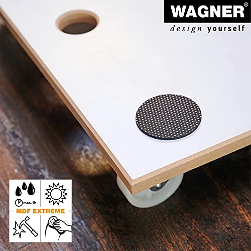 WAGNER Transportroller Transporthilfe I 59 x 47,5 x 10 cm, Tragkraft 200 kg I Möbelhund aus MDF mit Spezialbeschichtung I Anti-Rutsch-Pads I Möbelroller für Umzüge I Lastenroller mit Aufhängeloch
