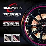 RimSavers RimBlades USA (Pink) Wheel Rim Protectors Guard Alloy Wheel from Curb Rash – Set of 4 Rim Protectors Easy to Install