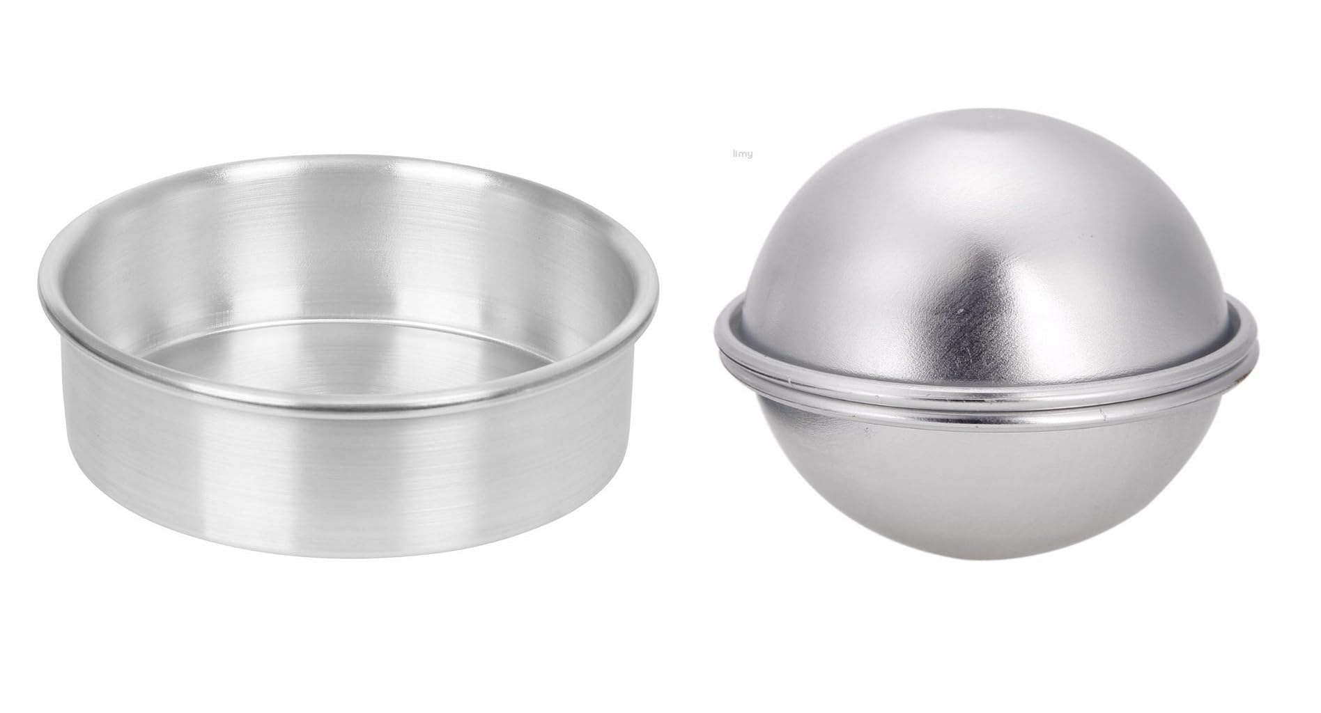 Zark Almunium Baking Pan Candle Bowl 8x8 Cm and Cake Mould 6Inch Baking Pan Pack of 1